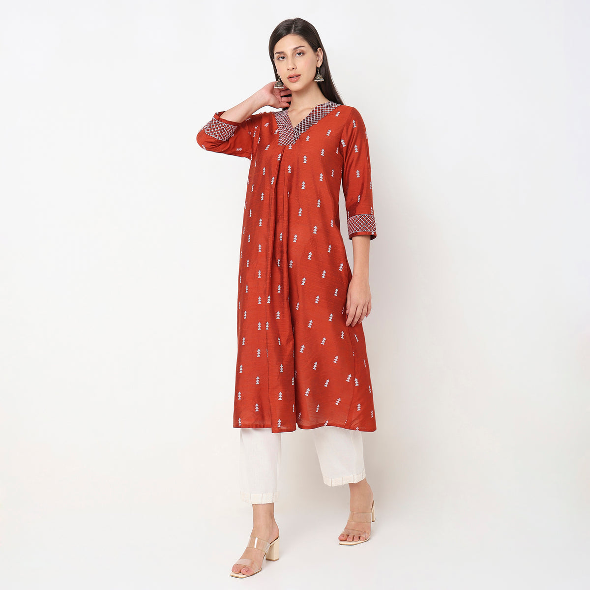 Flare Fit Printed Kurta