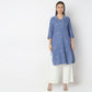 Flare Fit Embroidered Kurta