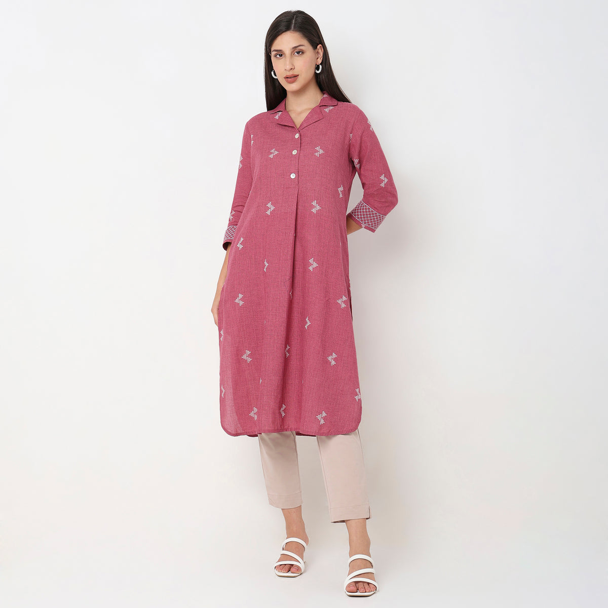 Flare Fit Printed Kurta