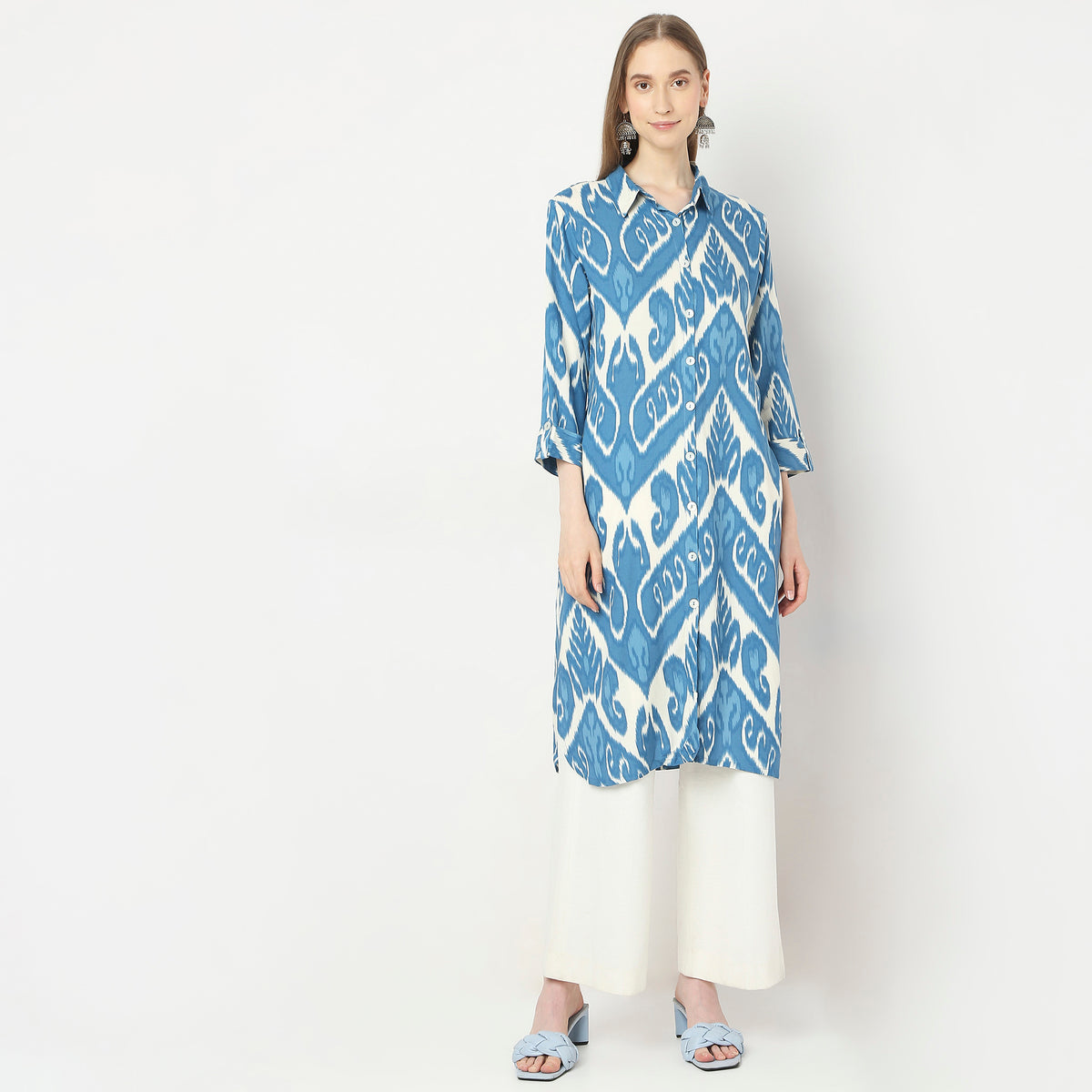 Straight Fit Printed Kurta