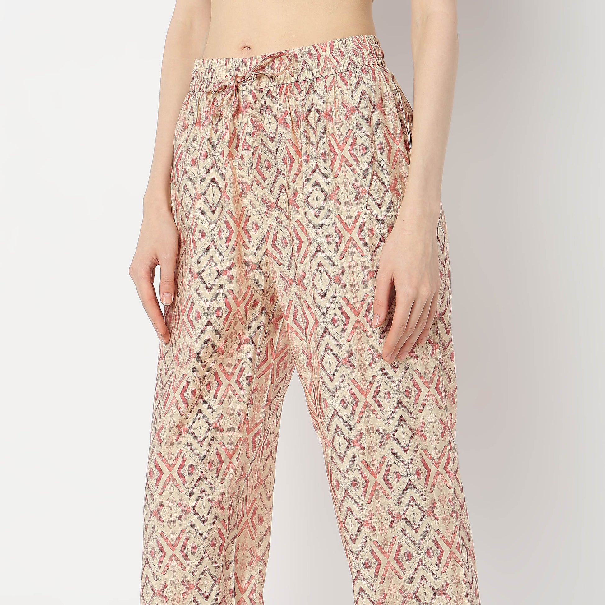 Flare Fit Printed Kurta with Pant Set