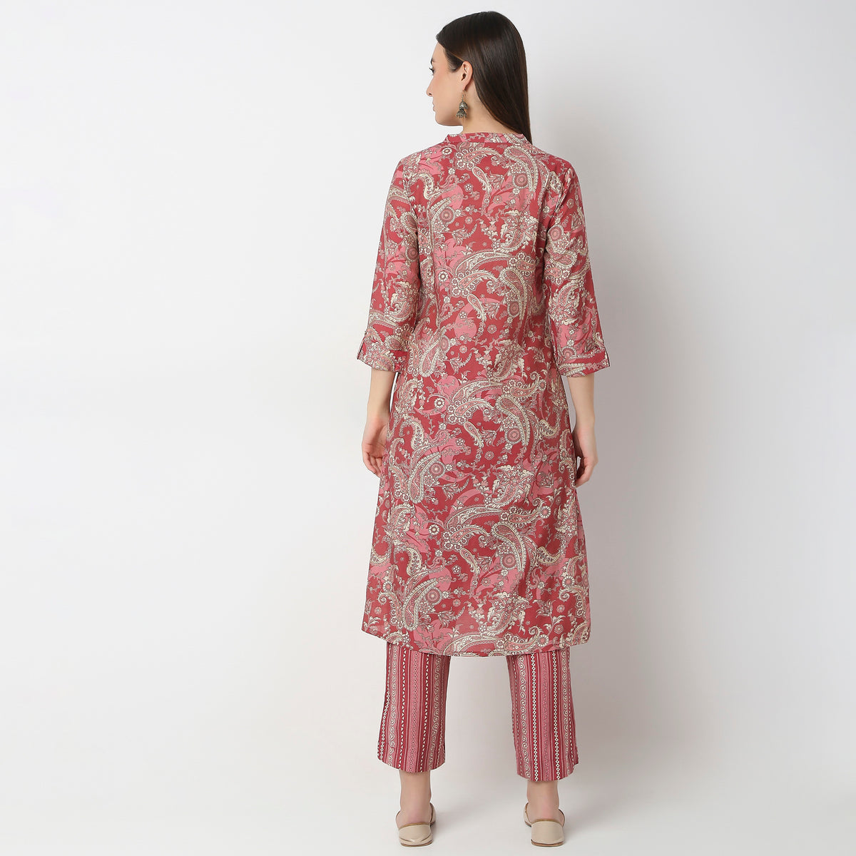 Flare Fit Printed Kurta with Pant Set