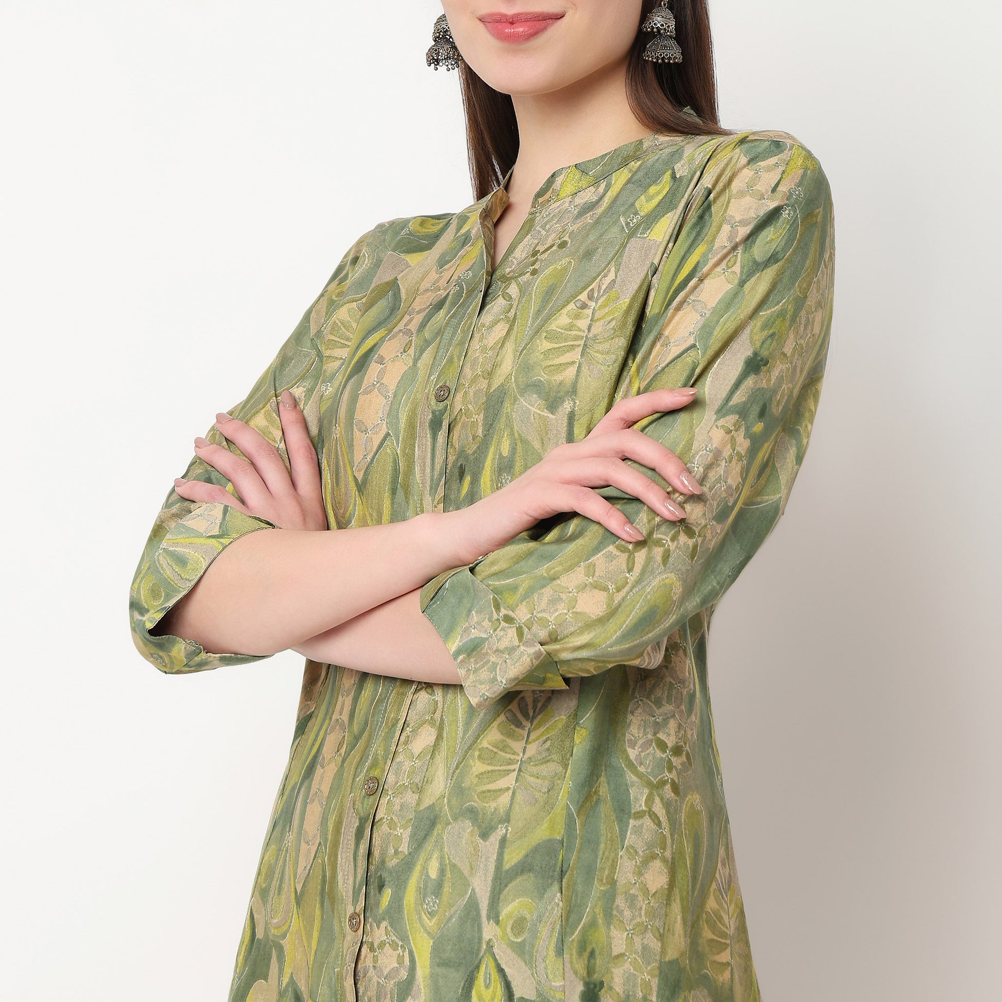 Printed Kurta and Pant Set