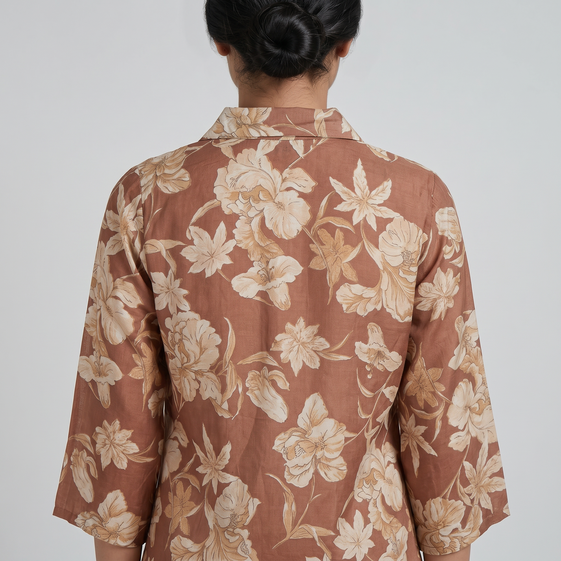 Printed Collar Kurta with Pant Set