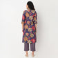 V-Neck Printed Kurta with Pant Set