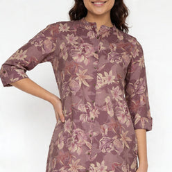 Printed Straight Kurta with Pant Set
