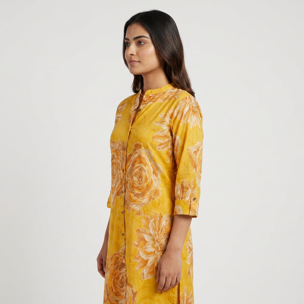 Printed Flared Kurta with Pant Set