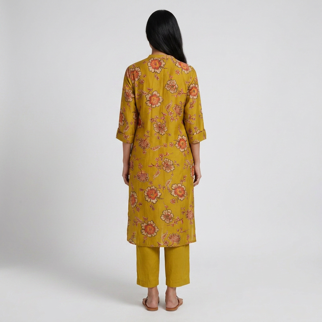 Printed Flared Kurta with Pant Set