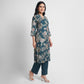 Printed V-Neck Flared Ethnic Sets