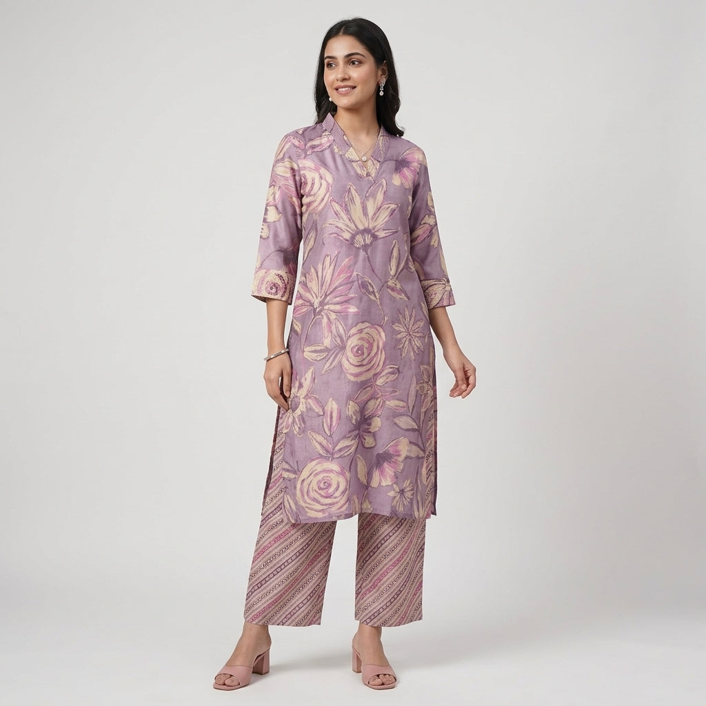 Printed Kurta Pant Set
