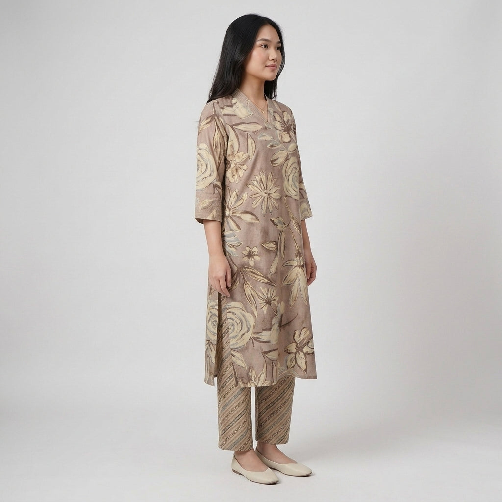 Printed Kurta Pant Set