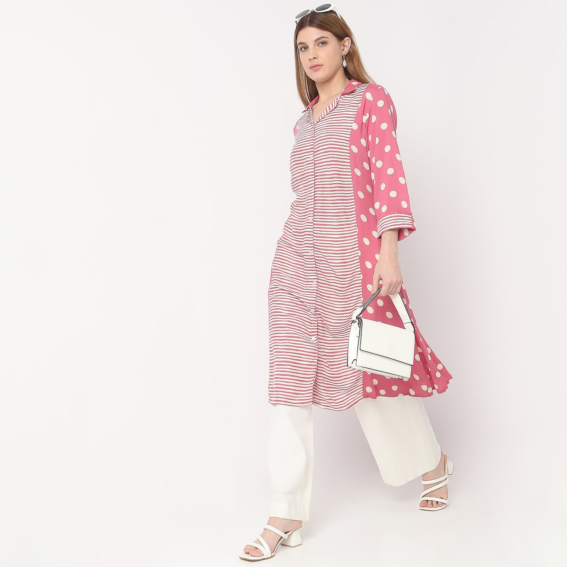 Flare Fit Printed Kurta
