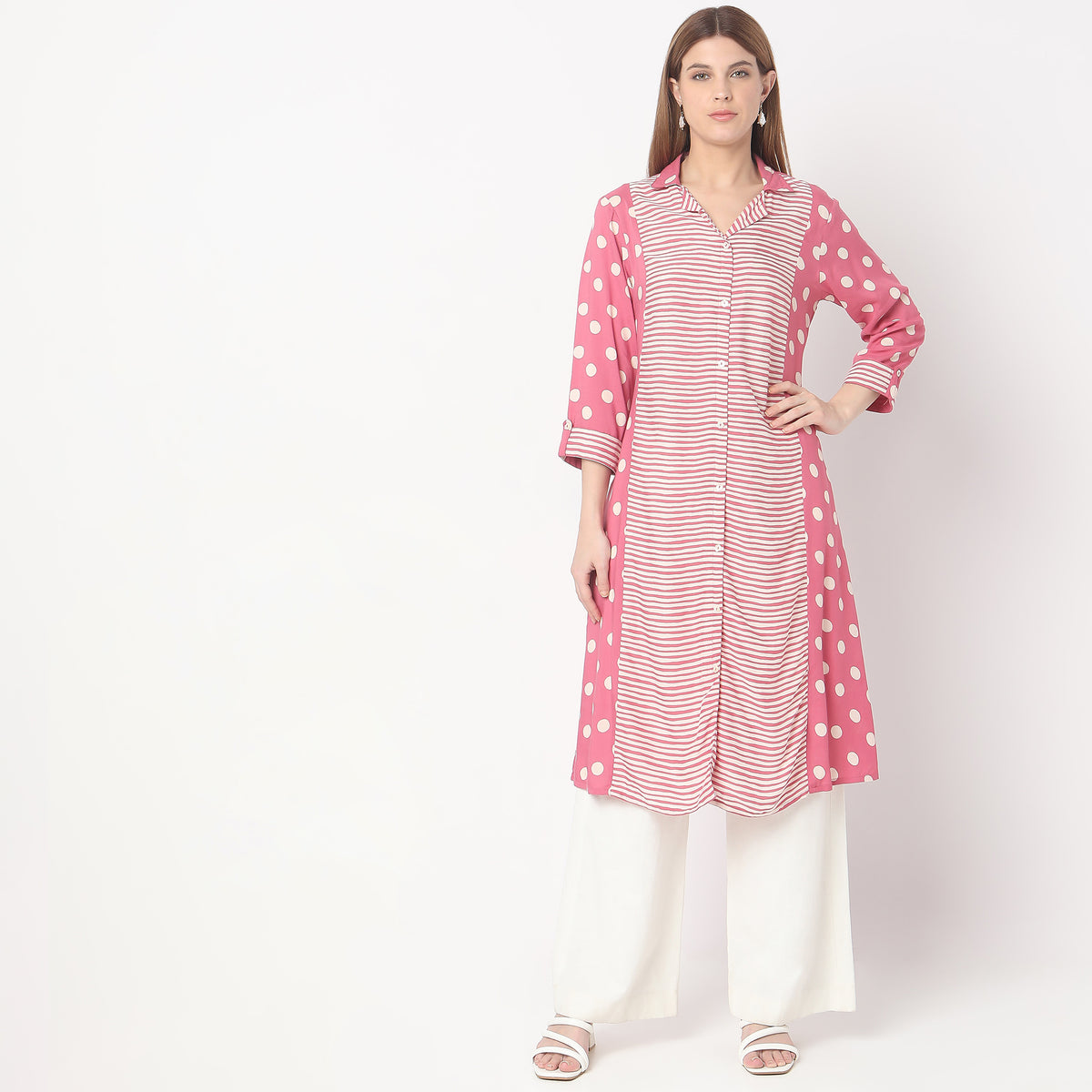 Flare Fit Printed Kurta