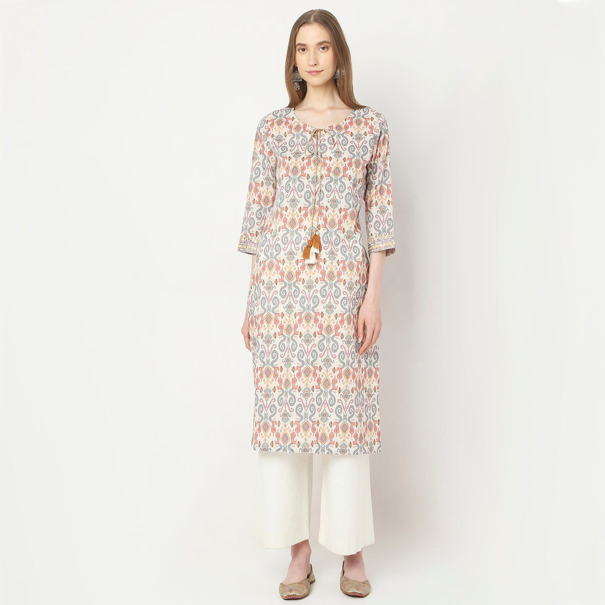 Flare Fit Printed Kurta