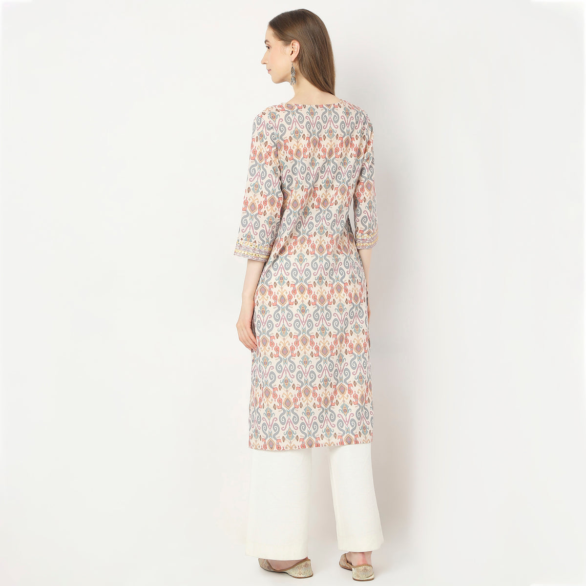 Flare Fit Printed Kurta