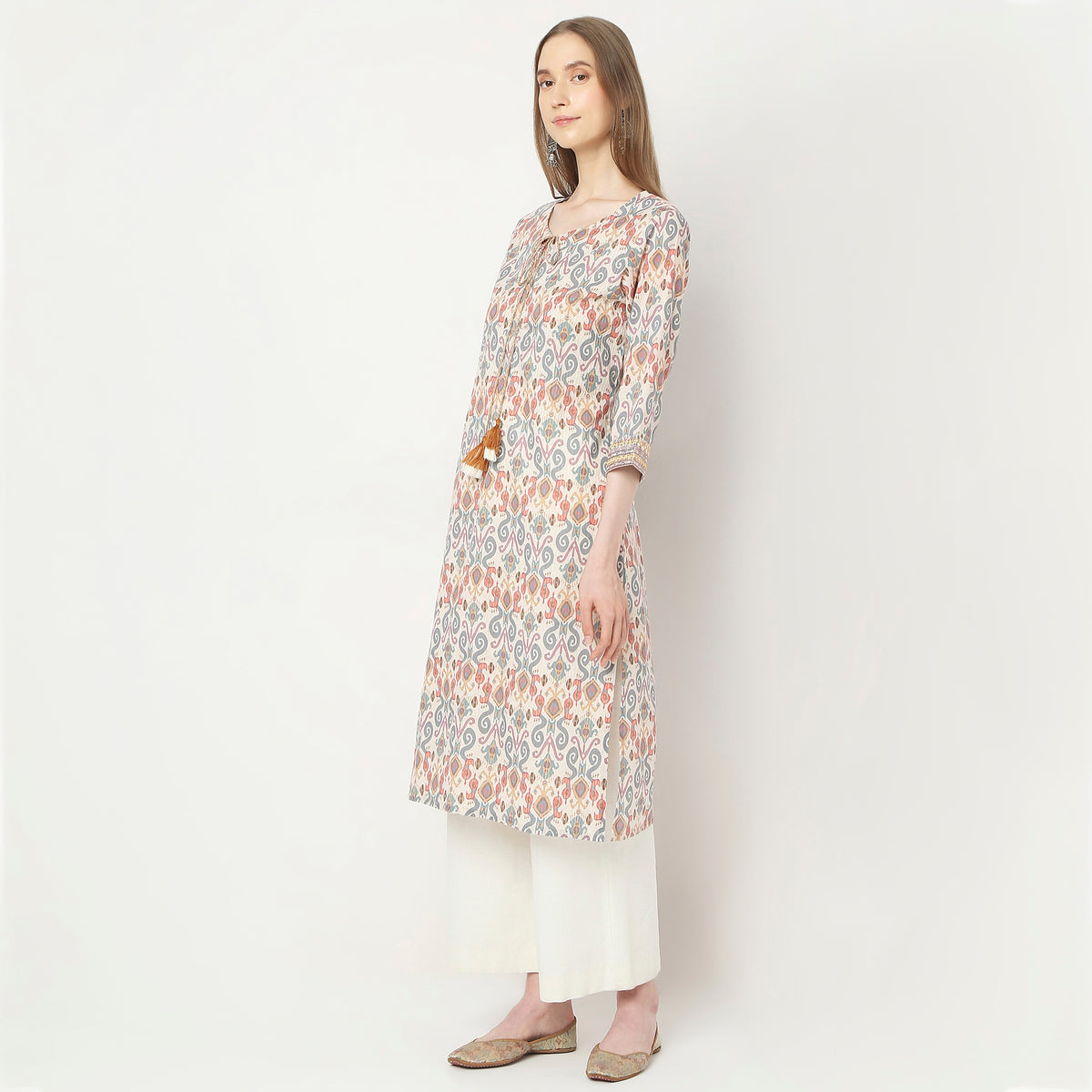 Flare Fit Printed Kurta