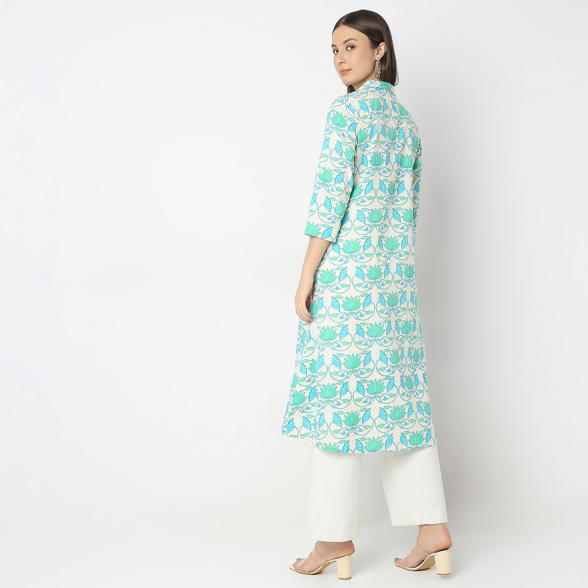 Flare Fit Printed Kurta