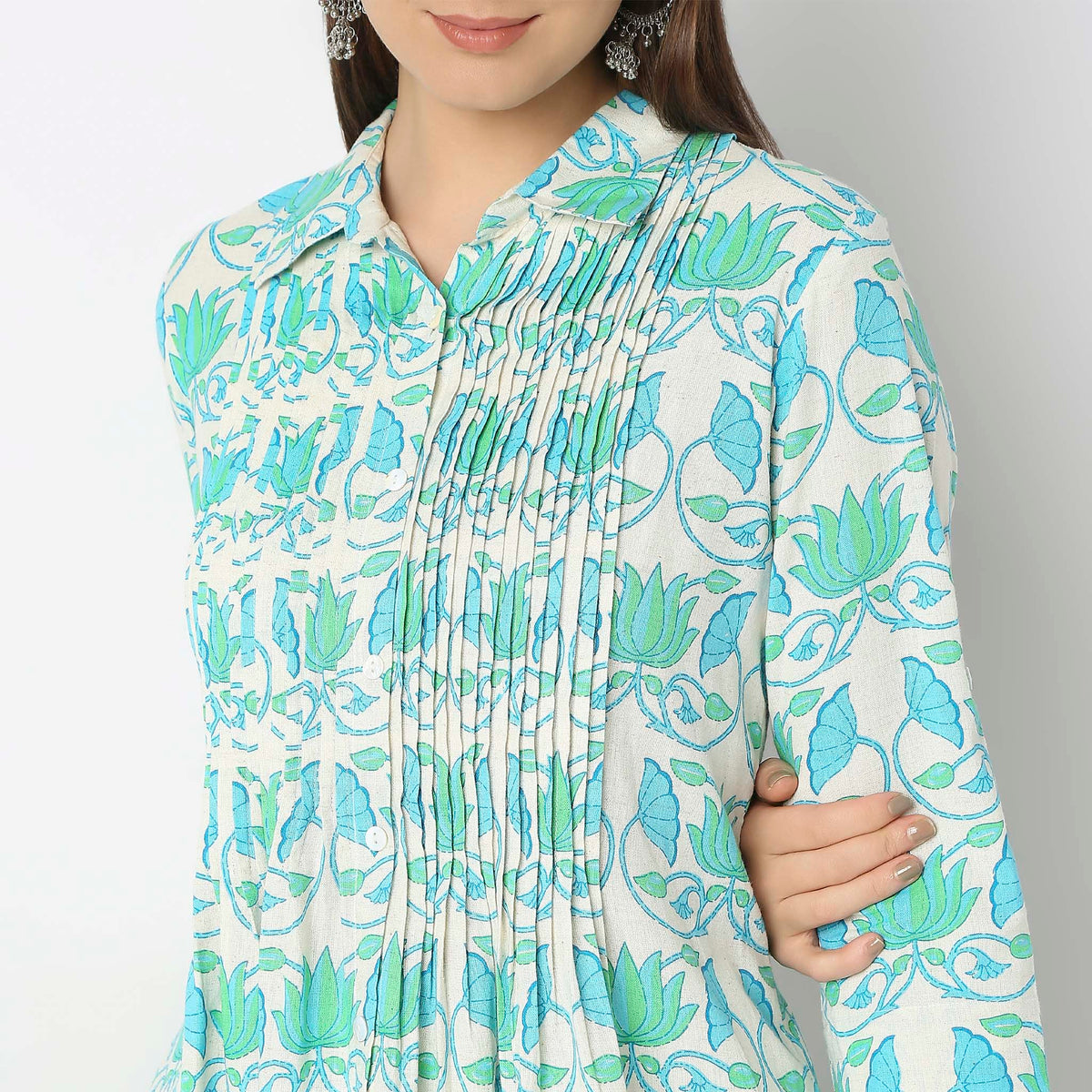 Flare Fit Printed Kurta