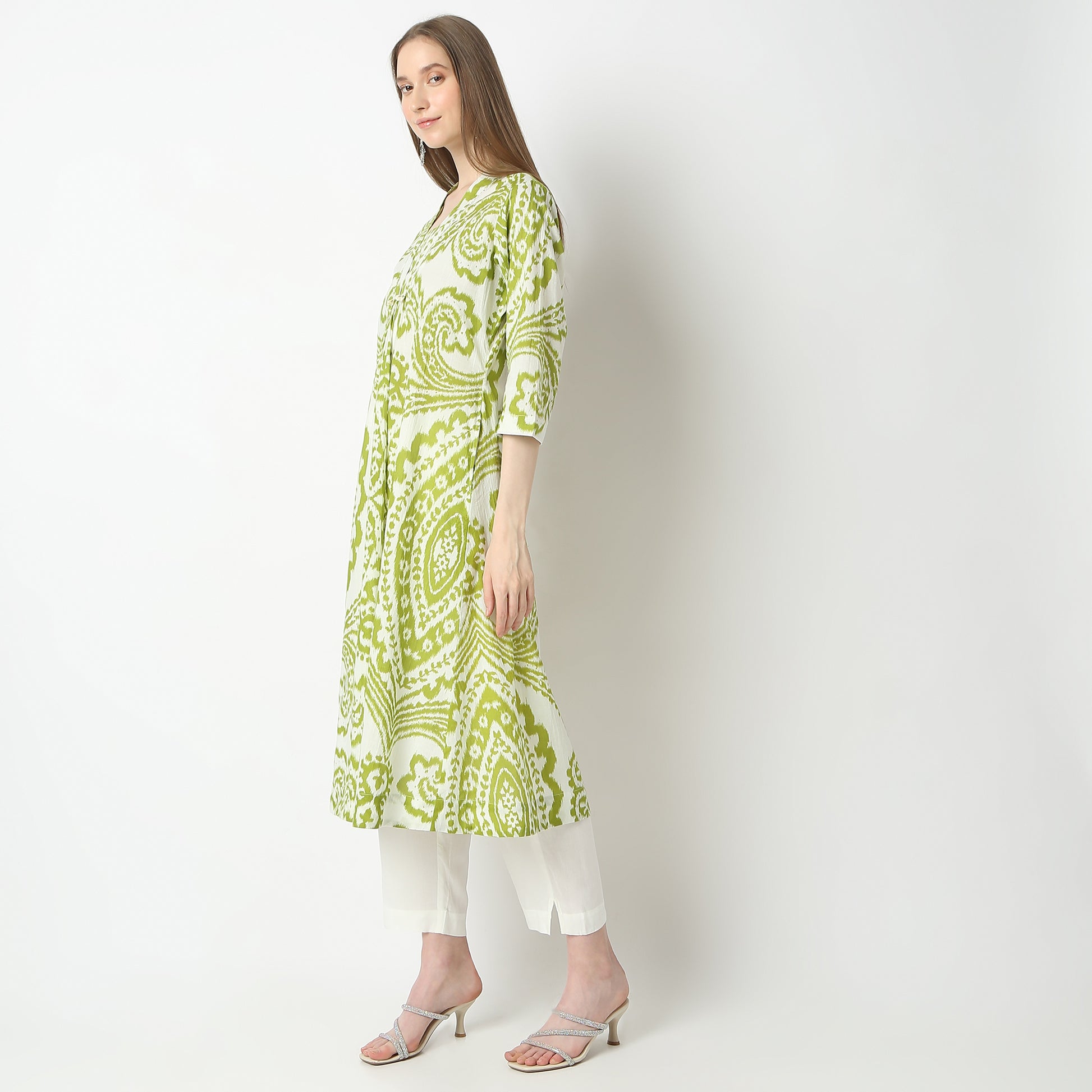 Flare Fit Printed Kurta