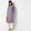 Flare Fit Embroidered Below Knee Kurta