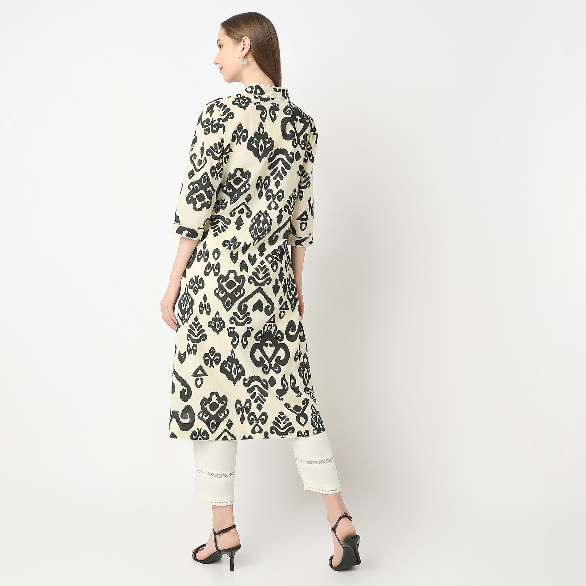 Flare Fit Printed Kurta