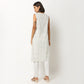 Buy Women Flare Fit Checkered Sleeveless Kurta  - Style Union