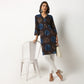 Buy Women Straight Fit Printed Three-Fourth Sleeve Kurta  - Style Union