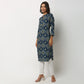 Buy Women Straight Fit Printed Three-Fourth Sleeve Kurta  - Style Union