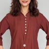 Solid Collar Straight Kurta