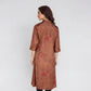 Printed Collar A-Line Flared Kurta