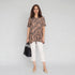 Rayon Printed Three-Fourth Sleeve Kurta