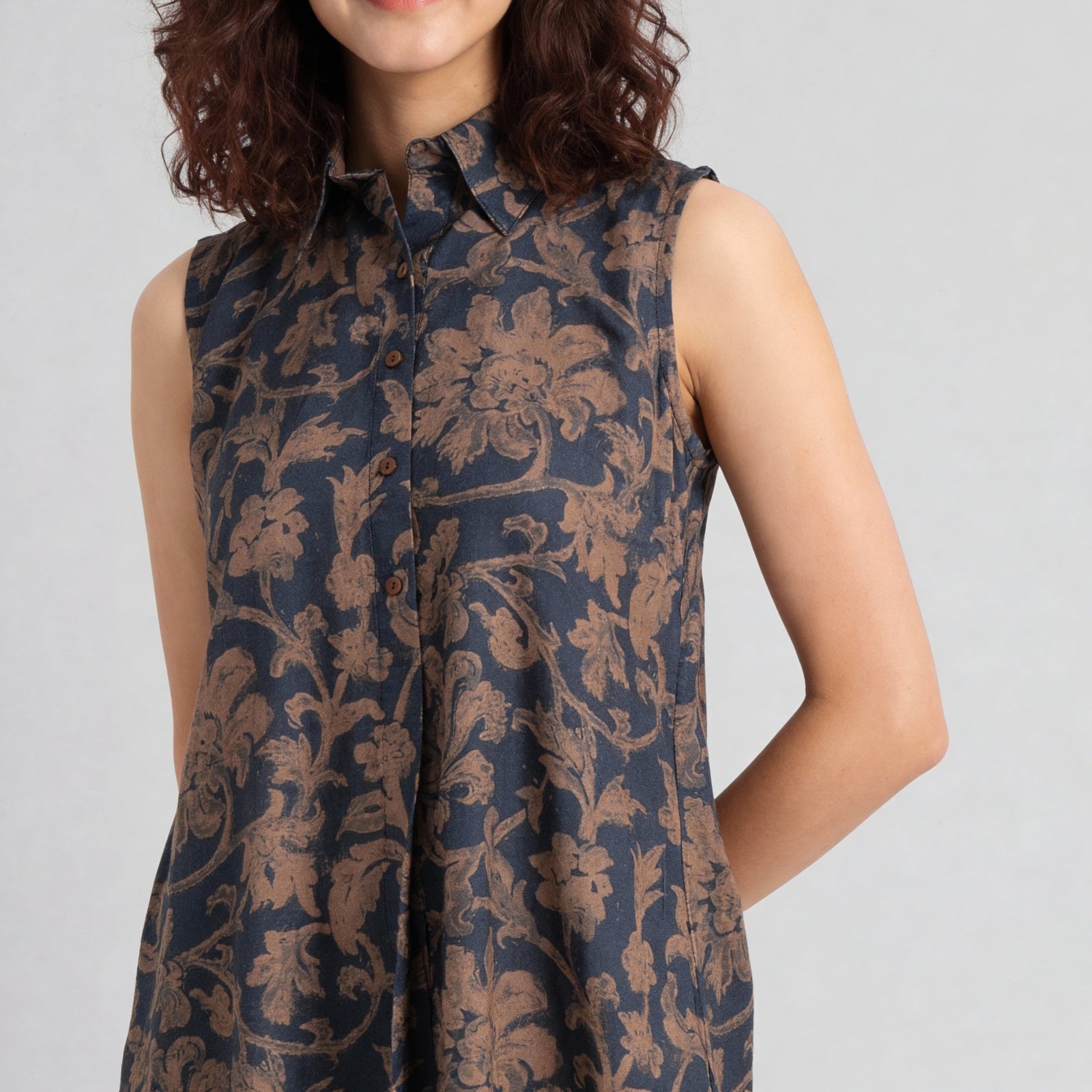 Printed A-Line Straight Kurta