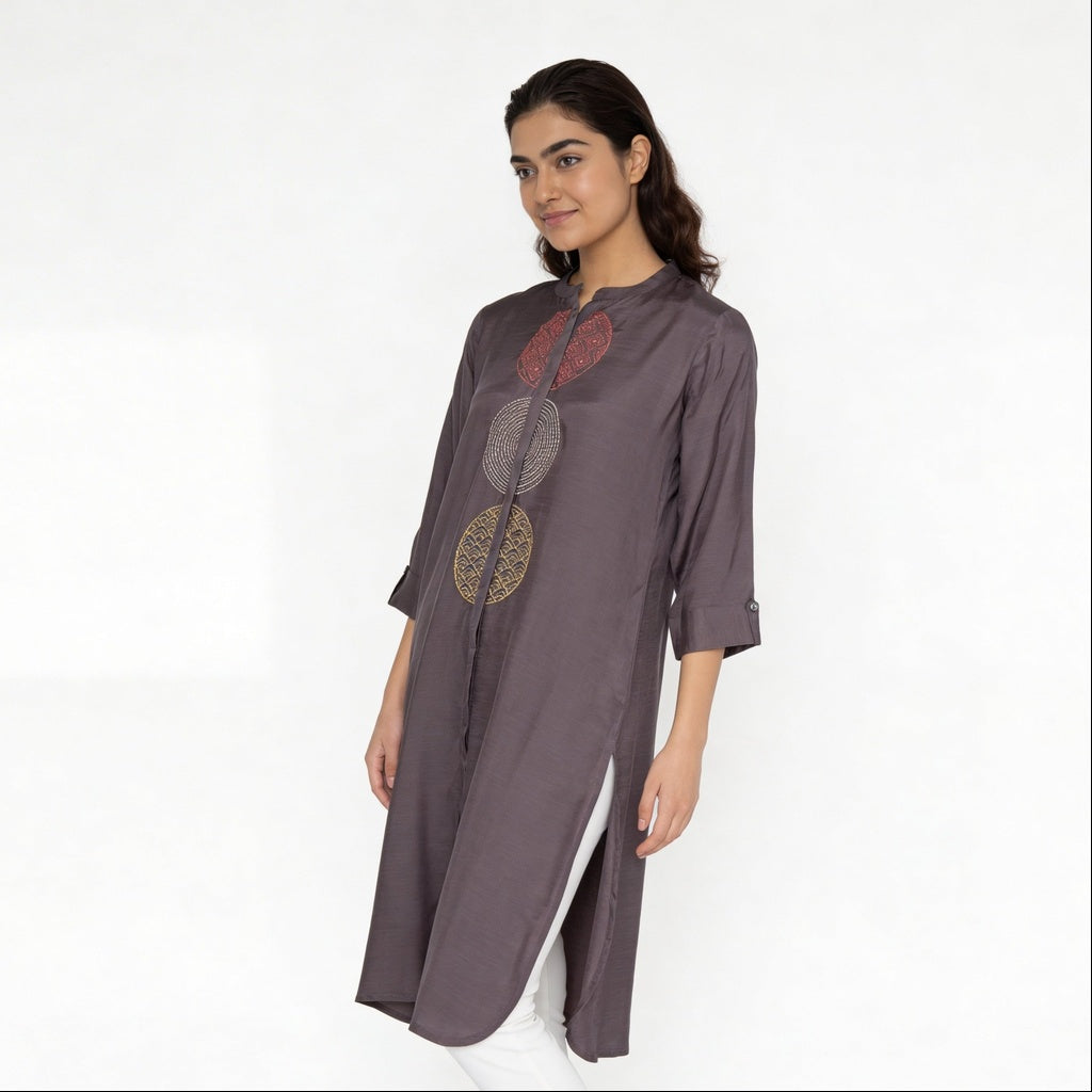 Embroidered Straight Kurta