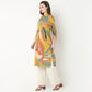 Blue Winterlight Printed Straight Kurta