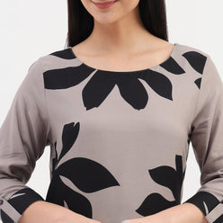 Woven Printed Straight Kurta