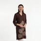 Printed V-Neck Straight Kurta