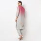 Printed A-Line Straight Fit Kurta