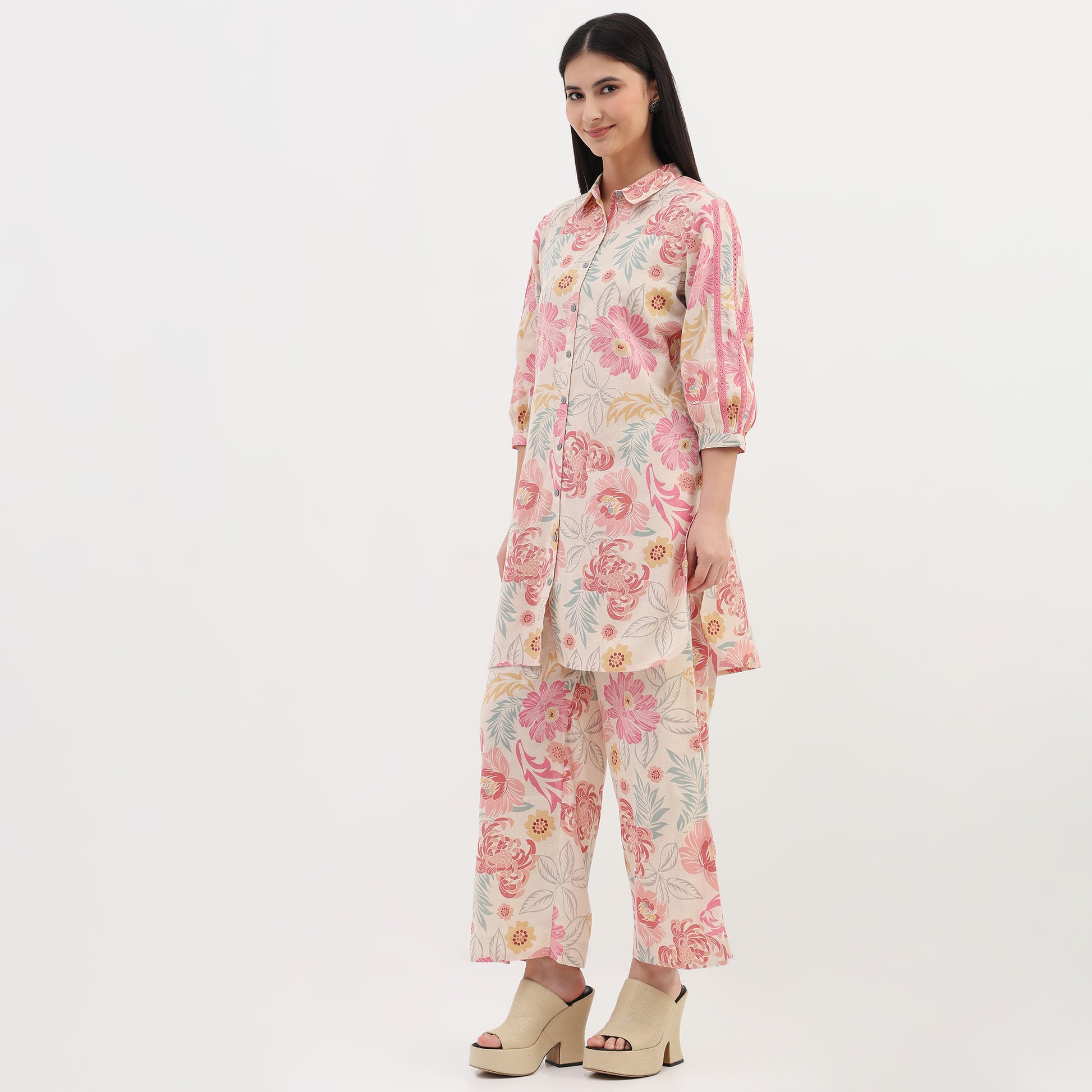 Woven Printed Straight Kurta