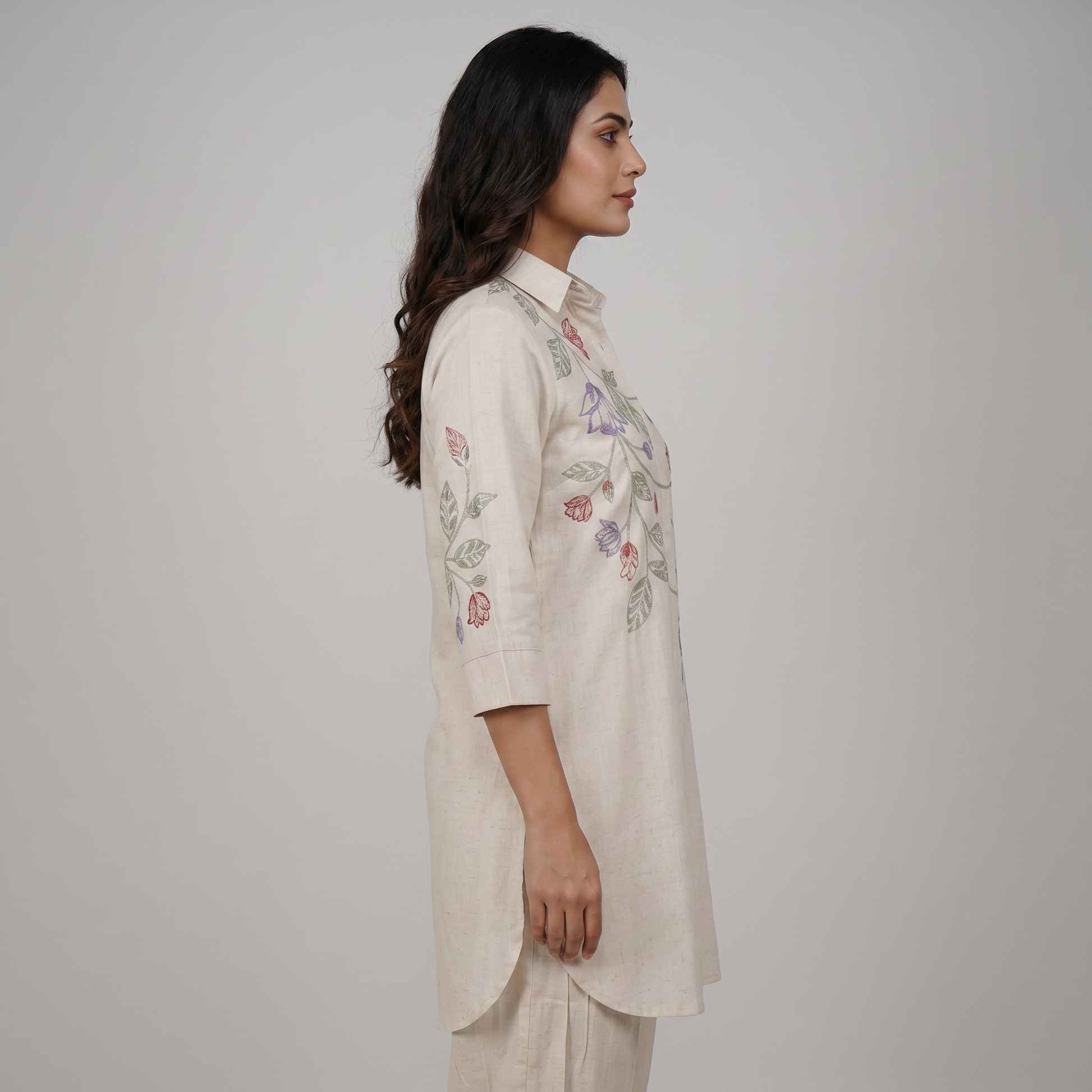Embroidered Straight Kurta