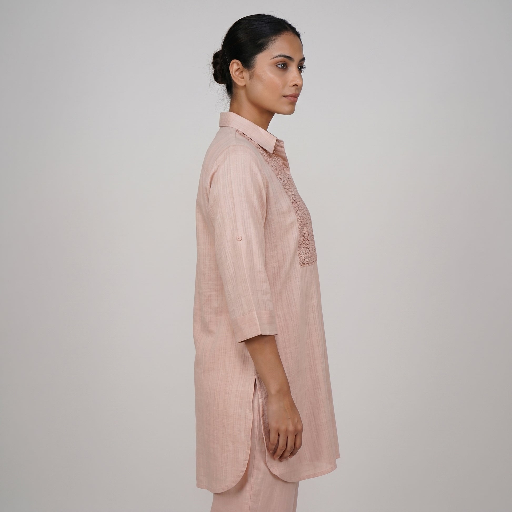Cotton Solid Straight Kurta
