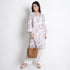 Printed V-Neck Straight Kurta