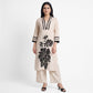 Printed V-Neck Straight Kurta