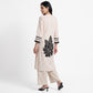 Printed V-Neck Straight Kurta