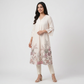 Printed V-Neck A-Line Kurta