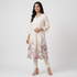 Printed V-Neck A-Line Kurta
