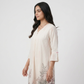 Printed V-Neck A-Line Kurta