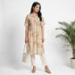 Printed Shirt Collar Kurta