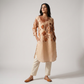 Printed V-Neck Straight Kurta