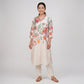 Printed V-Neck Straight Kurta