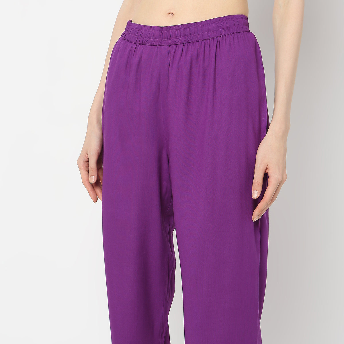 Straight Fit Ankle Length Travel Pants